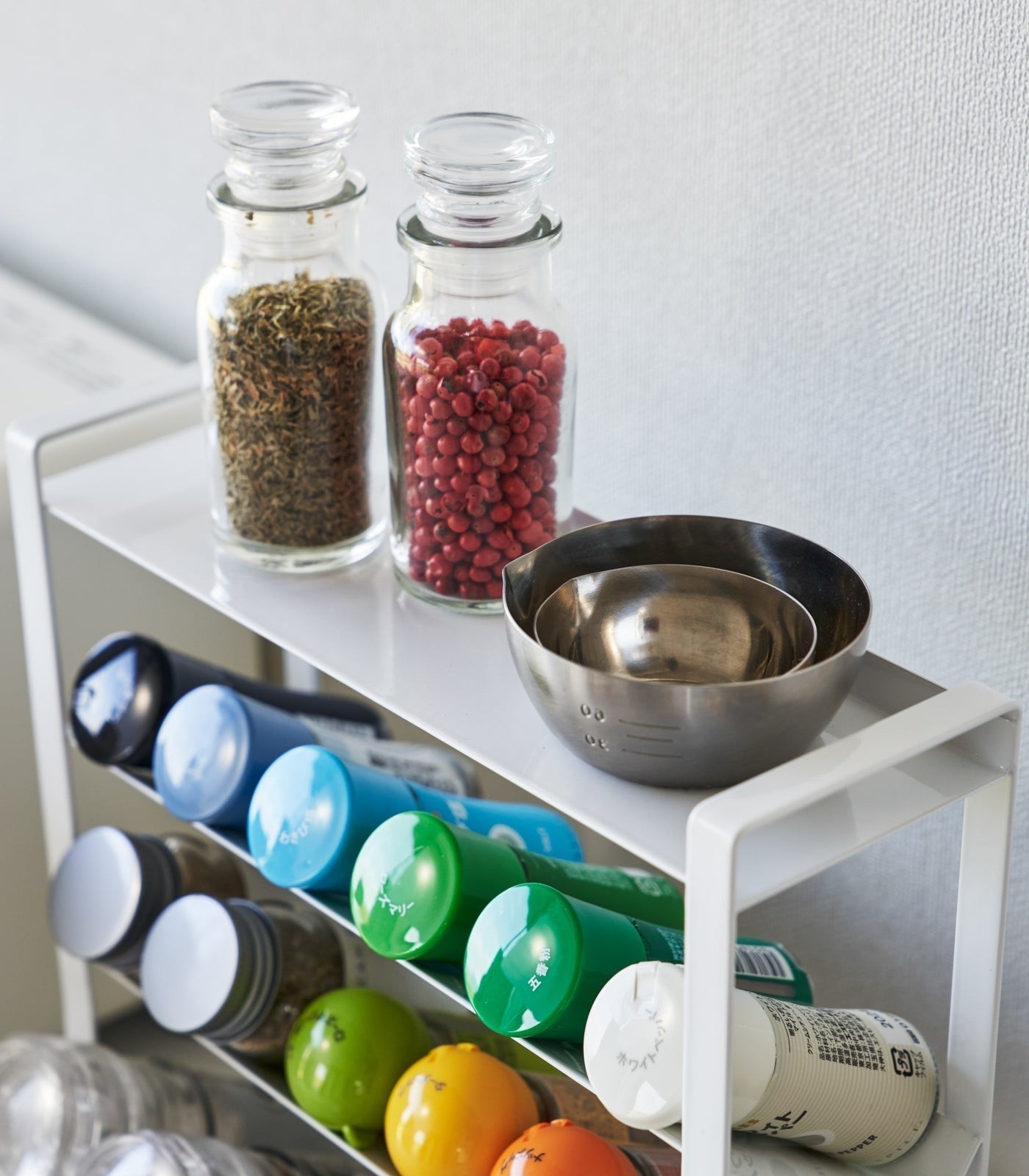Yamazaki Home Four-Tier Slim Spice Rack - Steel
