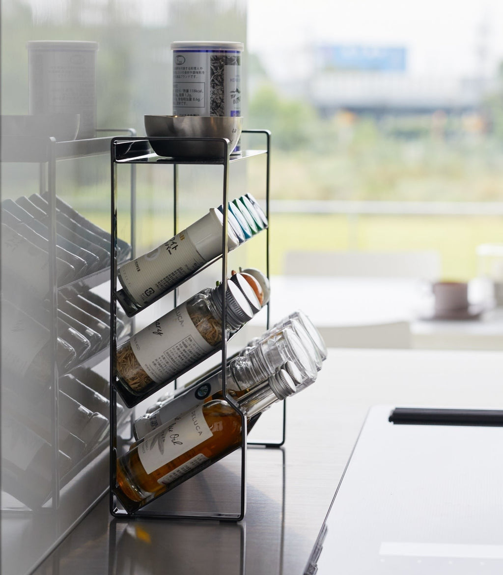 Yamazaki Home Four-Tier Slim Spice Rack - Steel