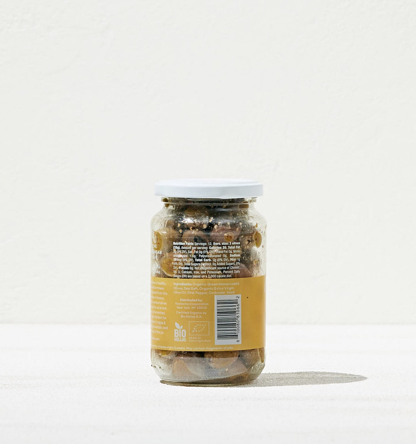 Kosterina Coriander and Pink Pepper Green Olives