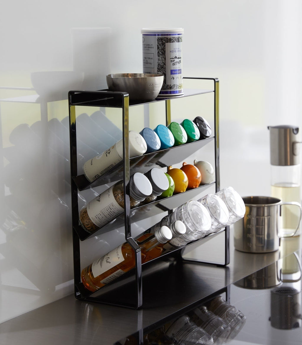 Yamazaki Home Four-Tier Slim Spice Rack - Steel