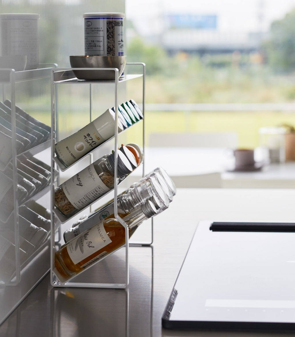 Yamazaki Home Four-Tier Slim Spice Rack - Steel