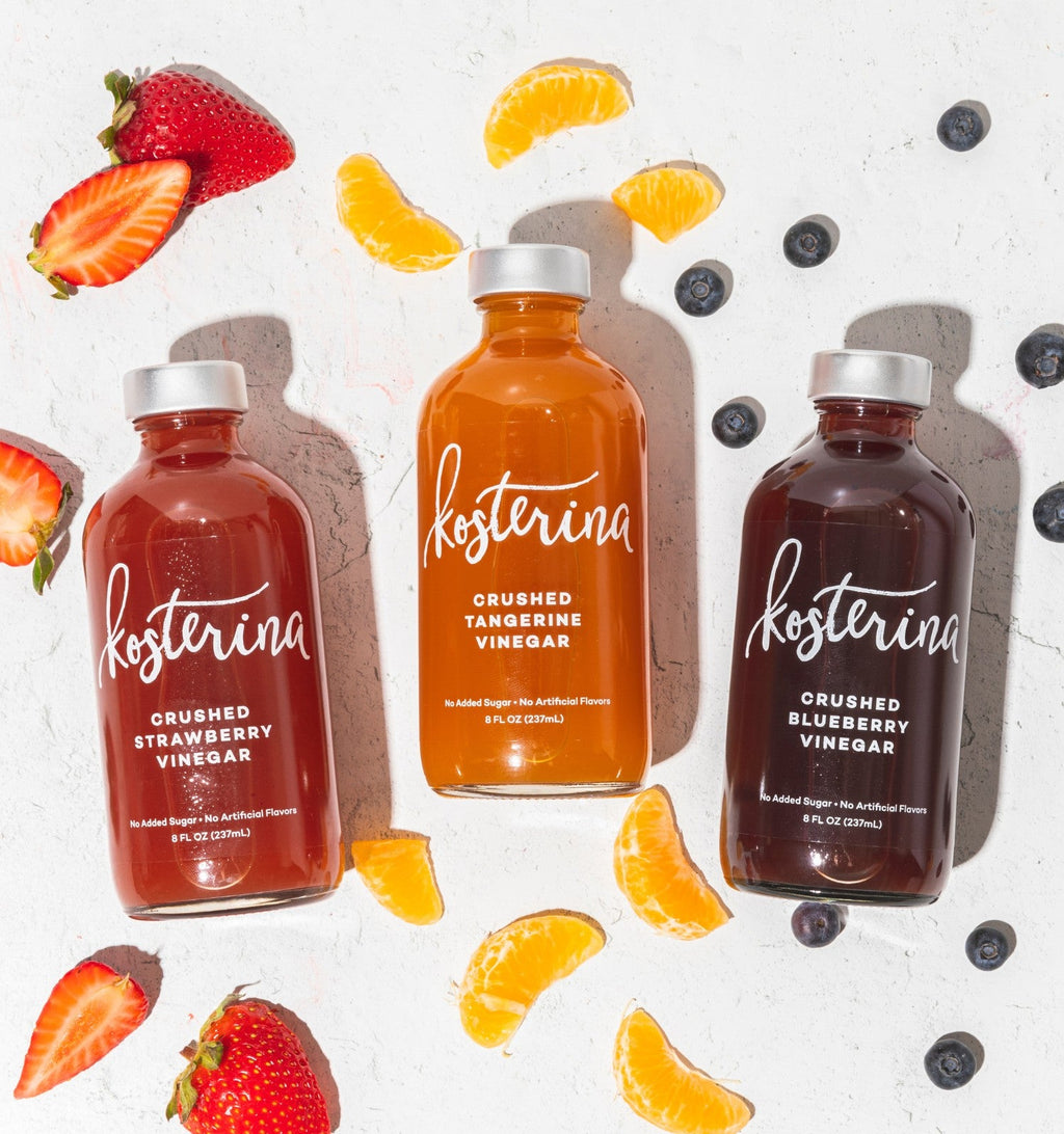 Kosterina Crushed Fruit Vinegar Trio