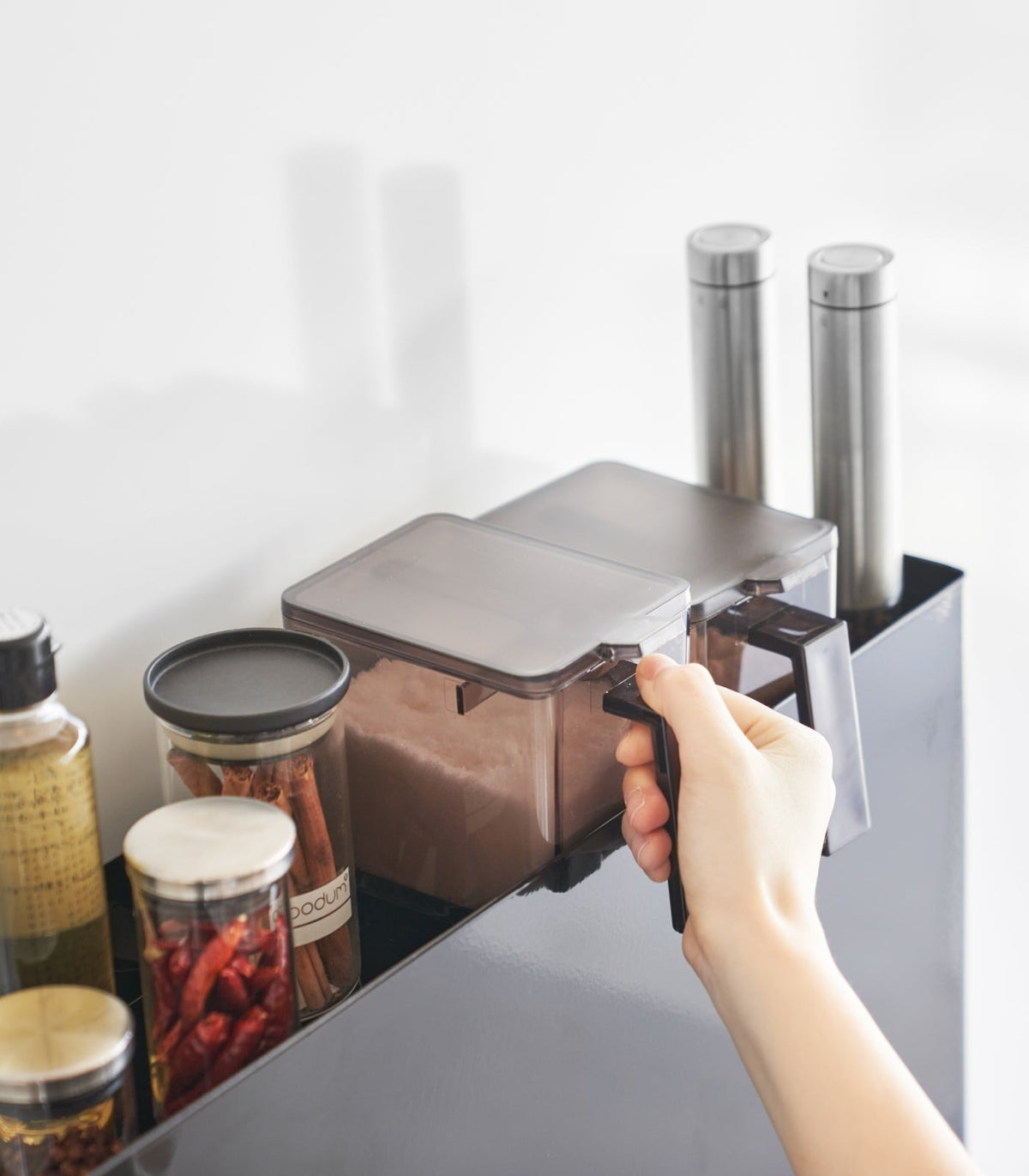 Yamazaki Home Two-Tier Sliding Drawer Rack - Steel