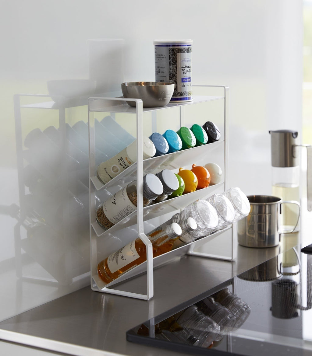 Yamazaki Home Four-Tier Slim Spice Rack - Steel