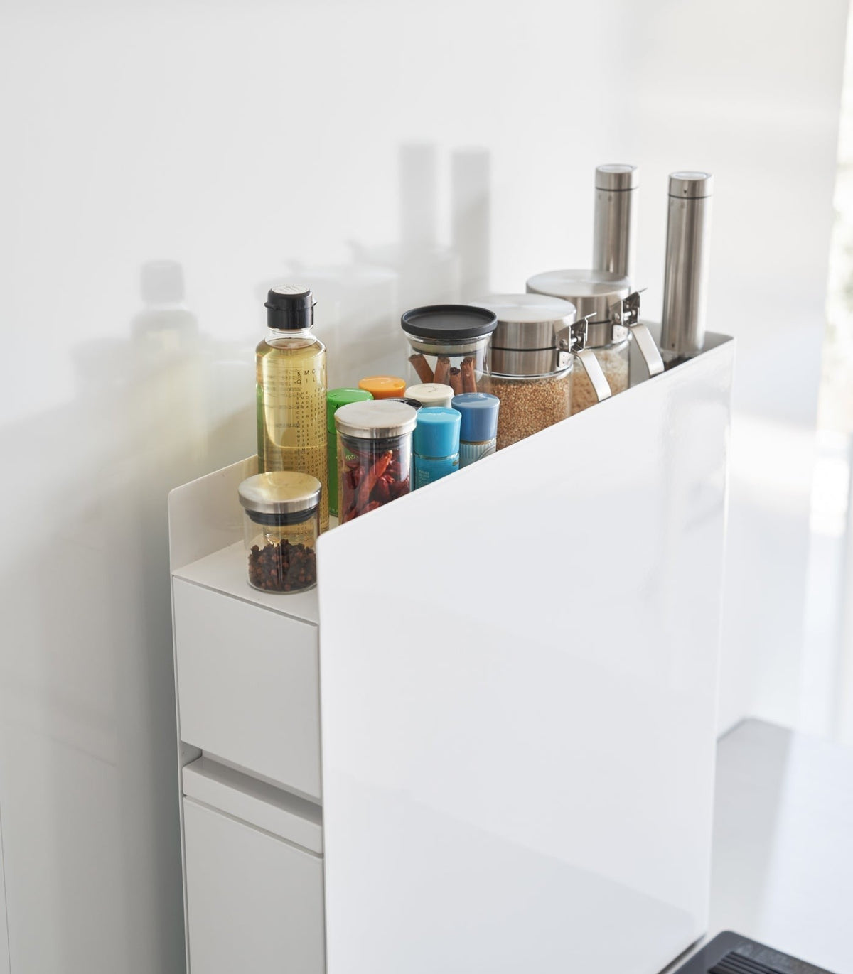 Yamazaki Home Two-Tier Sliding Drawer Rack - Steel