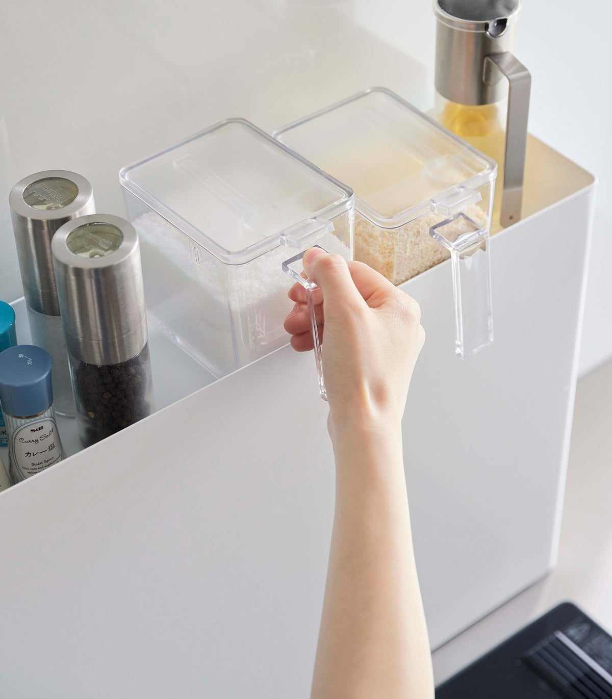 Yamazaki Home Sliding Drawer Seasoning Rack - Steel